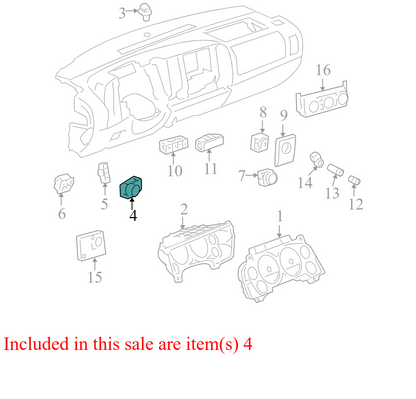 25858709 2008-2014 Chevrolet Silverado 1500 Headlight Switch Used 25858709 OEM