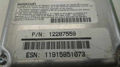 12207559 2001-2002 Park Avenue Wireless Communication Module Used 12207559 (OPT- UE1)