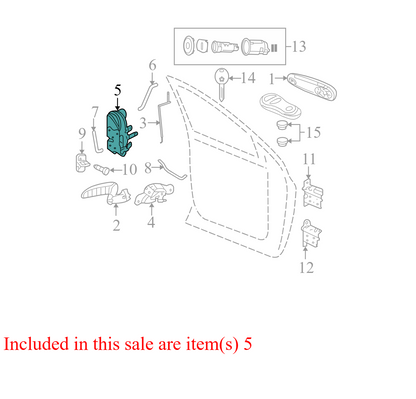 55372855AB 55372855AB 2003-2009 Dodge Ram Front Left Door Latch Assembly