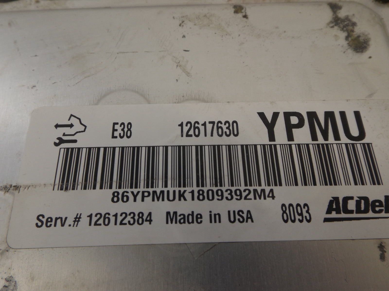12617630 2008 Chevrolet Silverado 1500 Engine Control Module Used 12617630 OEM