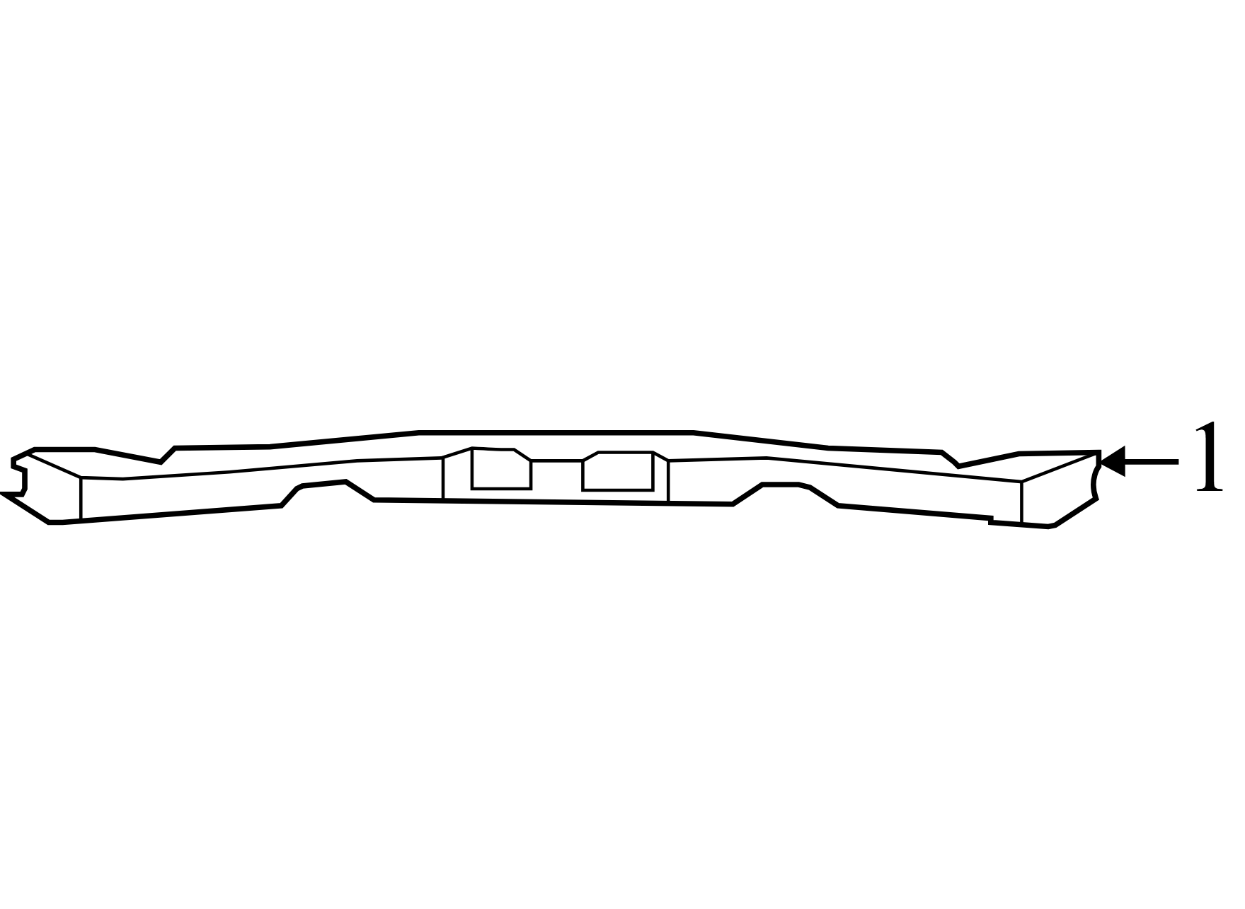 68190190AA 2015-2018 Dodge Grand Caravan Upper Radiator Support Tie Bar Used 68190190AA OEM