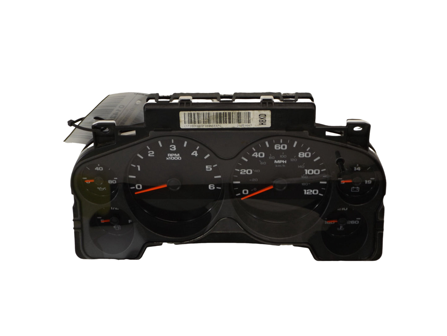 25861647 2007-2009 Chevrolet Silverado 1500 Instrument Cluster Used 25861647 OEM