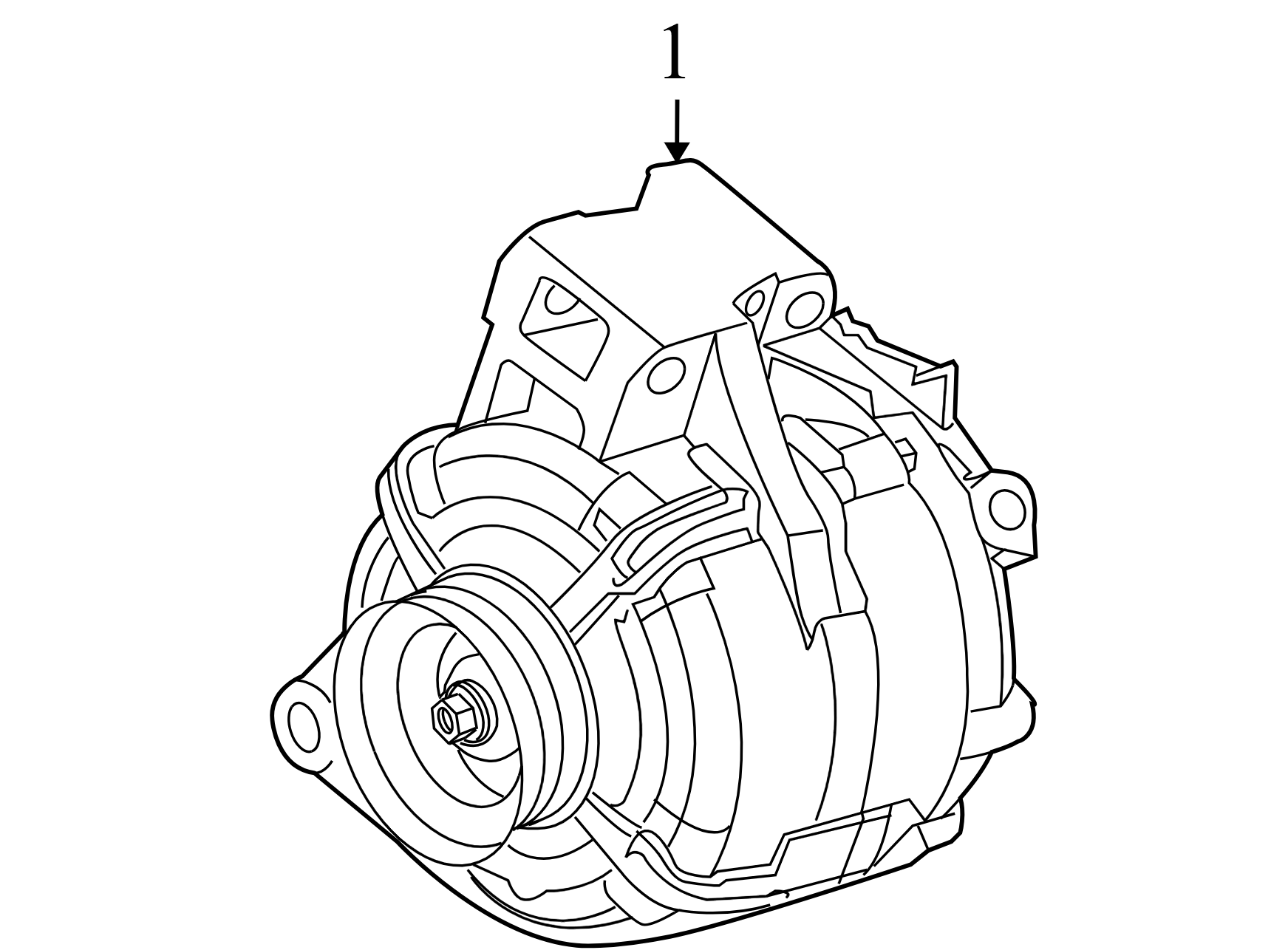 84009365 2008-2012 Chevrolet Malibu Alternator Used 84009365 OEM