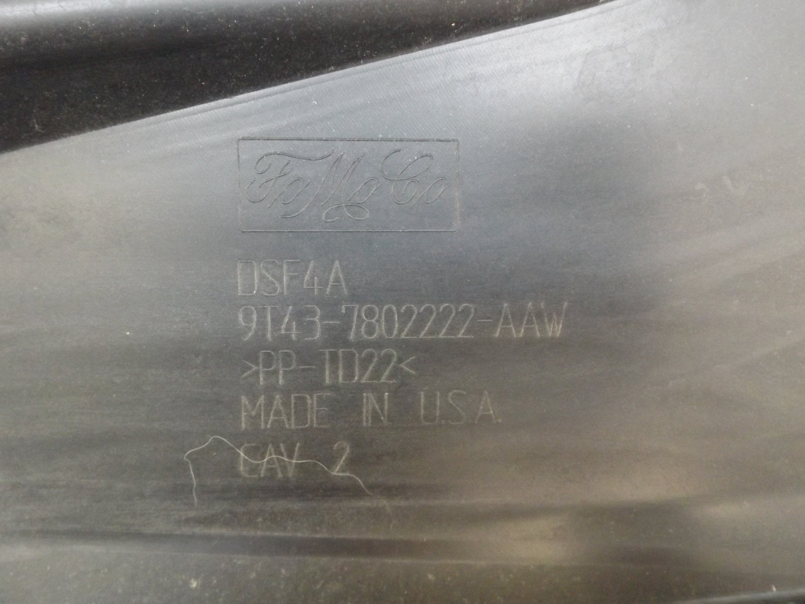 9T4Z78022A68AA 2009-2010 Ford Edge Cowl Cover Used 9T4Z78022A68AA OEM