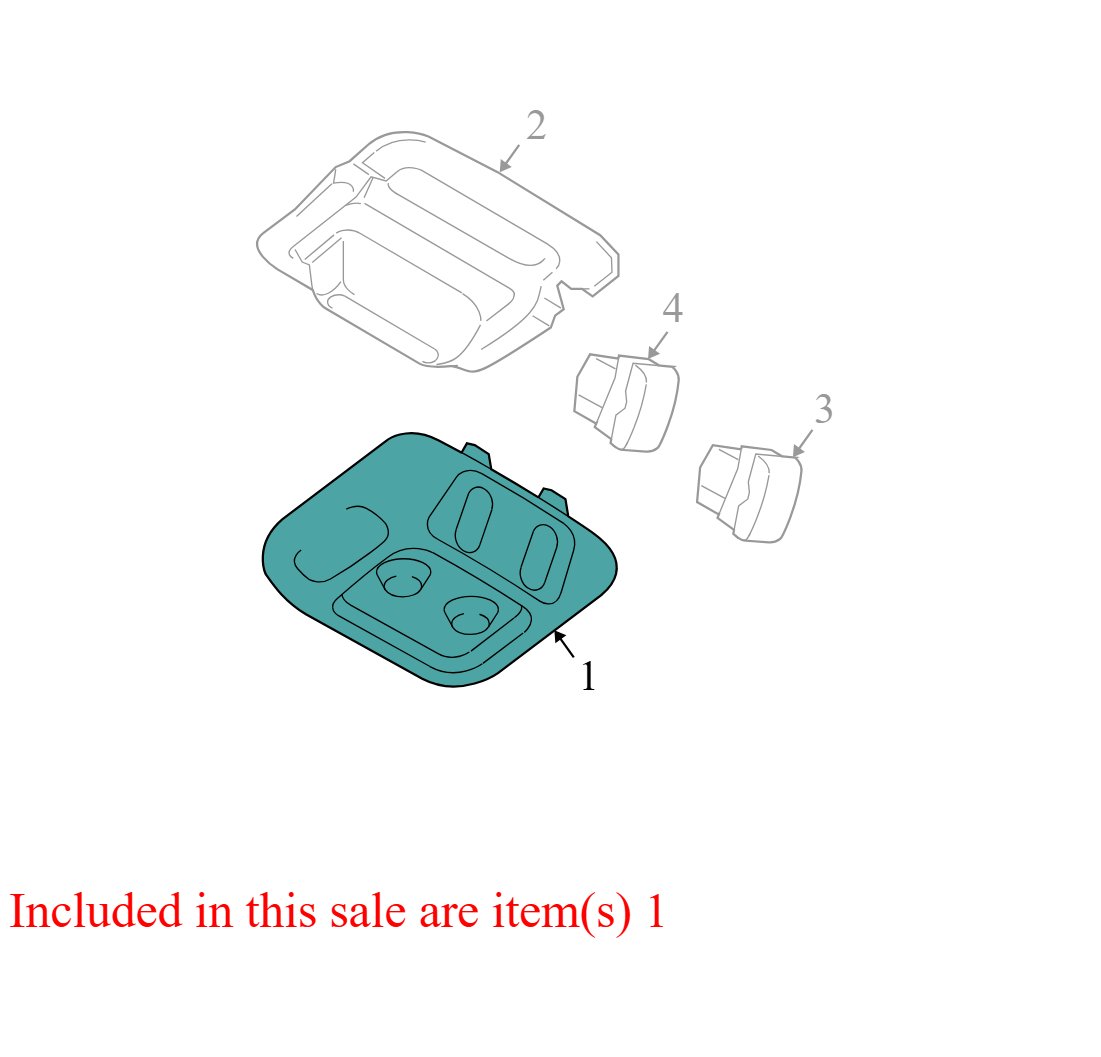 3L1Z78519A70DAA 2003-2006Ford Expedition Front Overhead console Used 3L1Z78519A70DAA OEM
