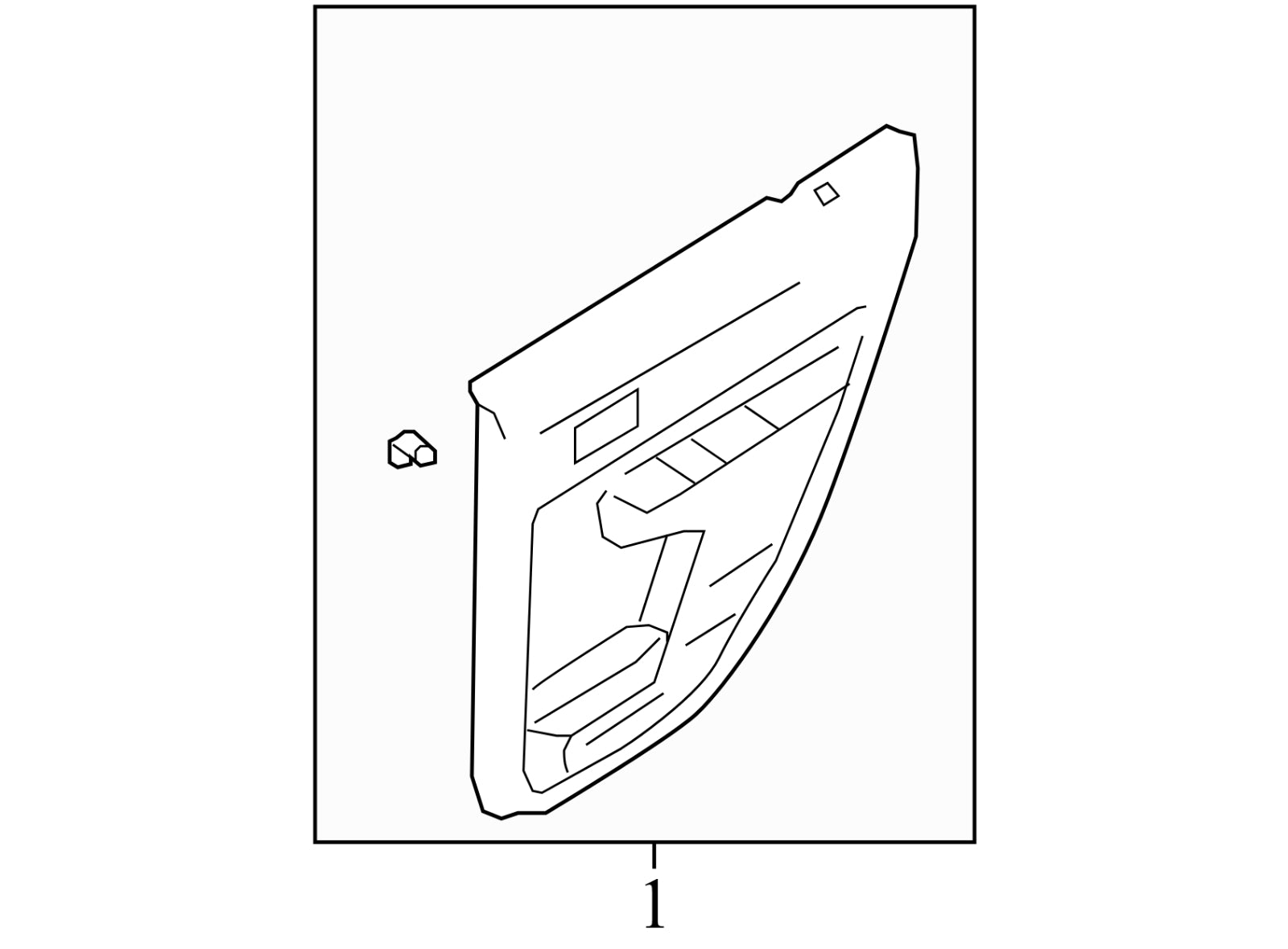 7T4Z7827406AD 2007-2010 Ford Edge Driver RL Door Interior Trim Panel Used 7T4Z7827406AD OEMM