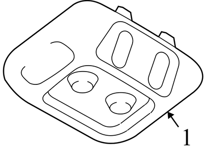 3L1Z78519A70DAA 2003-2006Ford Expedition Front Overhead console Used 3L1Z78519A70DAA OEM