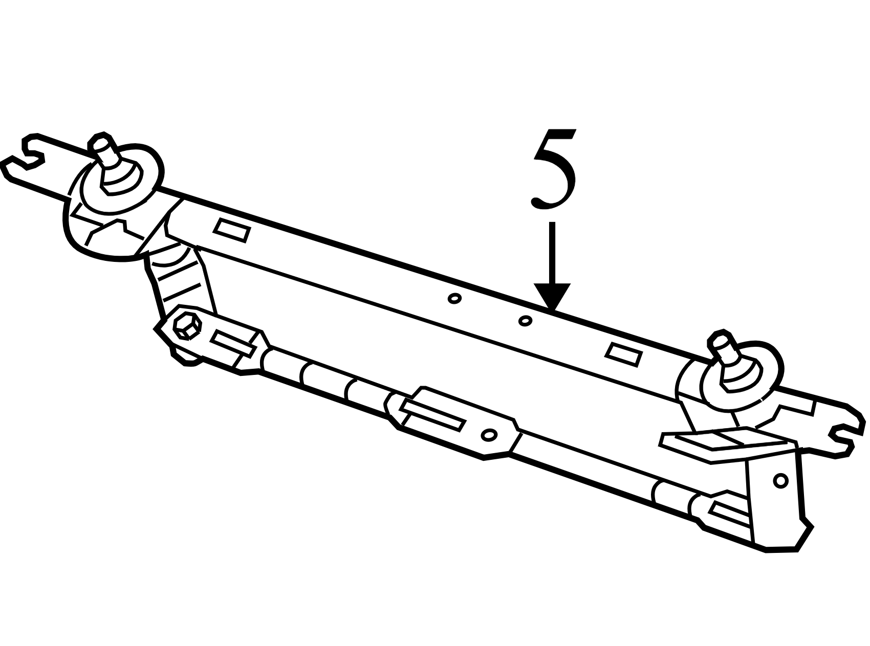 84126961 2010-2017 GMC Terrain Windshield Wiper Linkage W/ Motor Used 84126961 OEM