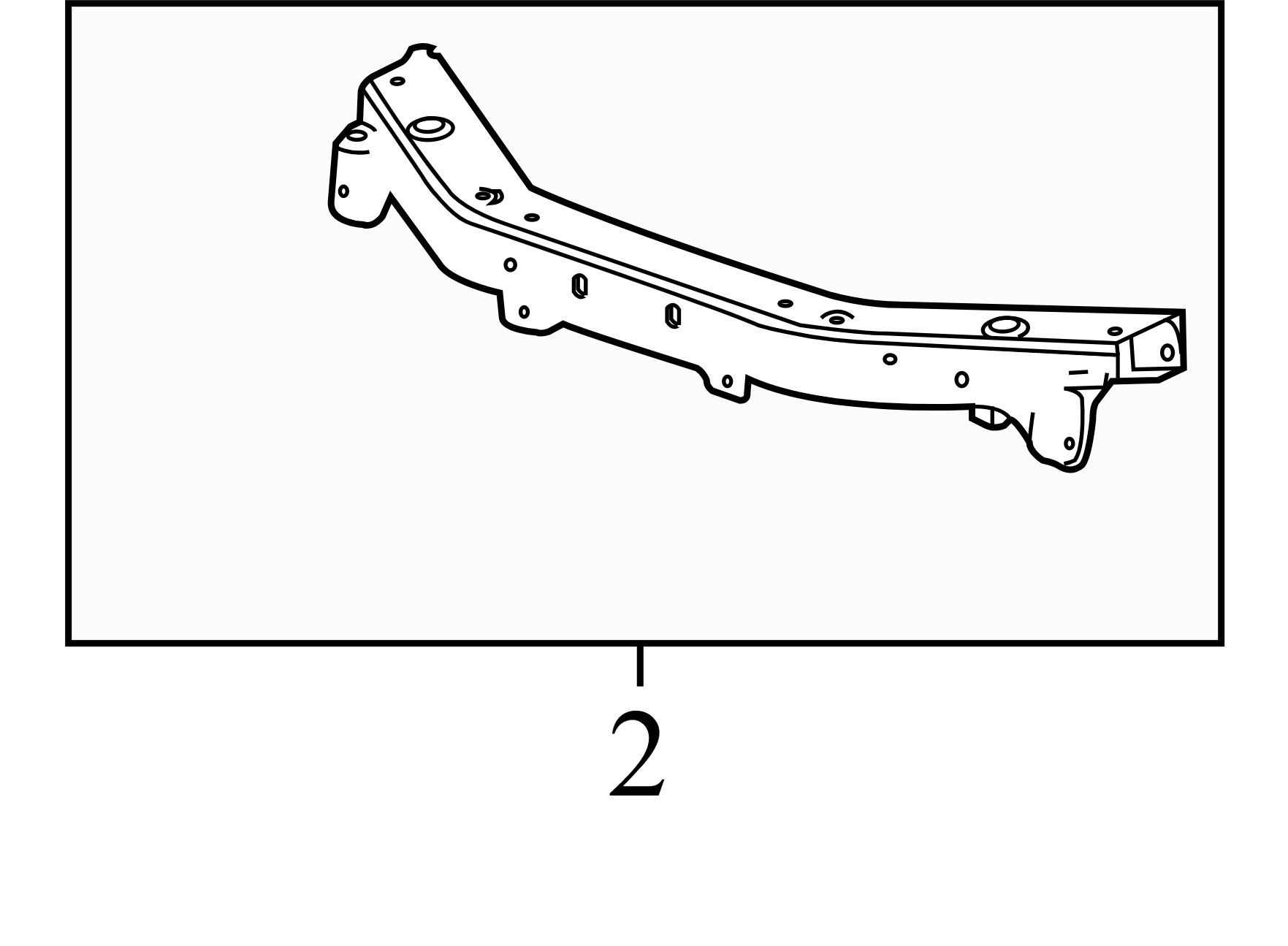 25974358 2010-2017 GMC Terrain Front Radiator Support Tie Bar Used 25974358 OEM