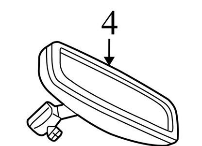 04805572AC 2006 Dodge Ram 1500 Interior Rear View Mirror Used 04805572AC OEM