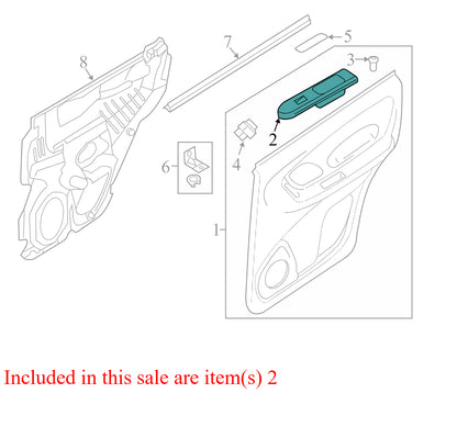 8L8Z14528AF 2008-2012 Ford Escape Driver RL Door Window Switch W/ Bezel Used 8L8Z14528AF OEM
