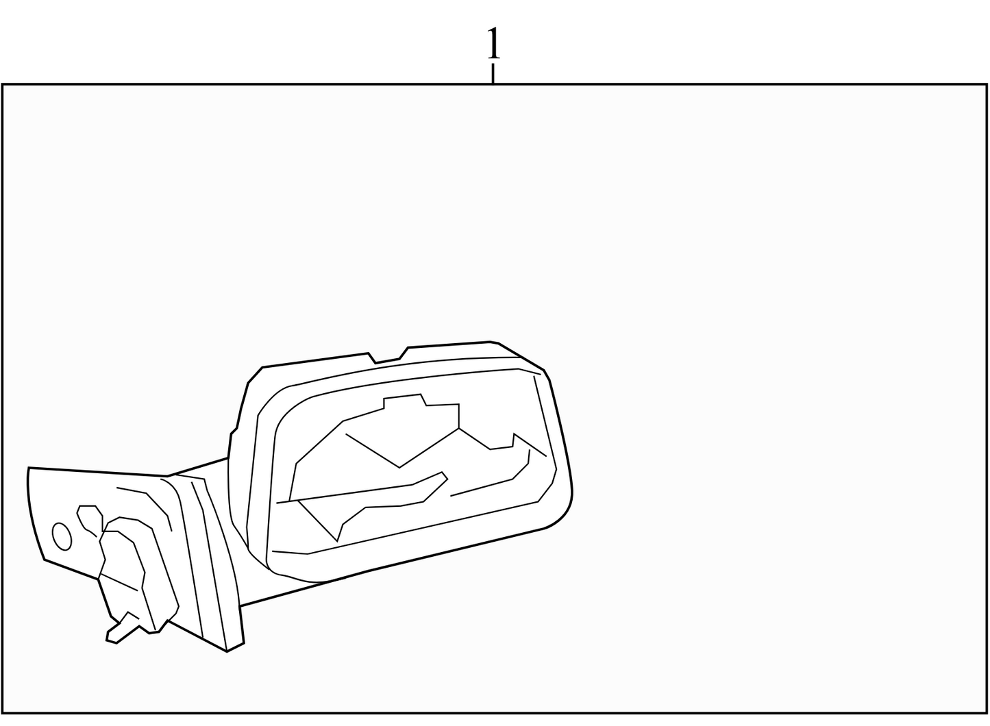 8T4Z17683CA 2009-2010 Ford Edge Passenger FR Door Mirror Used 7T4Z17682BC OEM