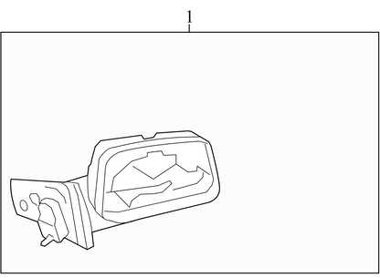 8T4Z17683CA 2009-2010 Ford Edge Passenger FR Door Mirror Used 7T4Z17682BC OEM