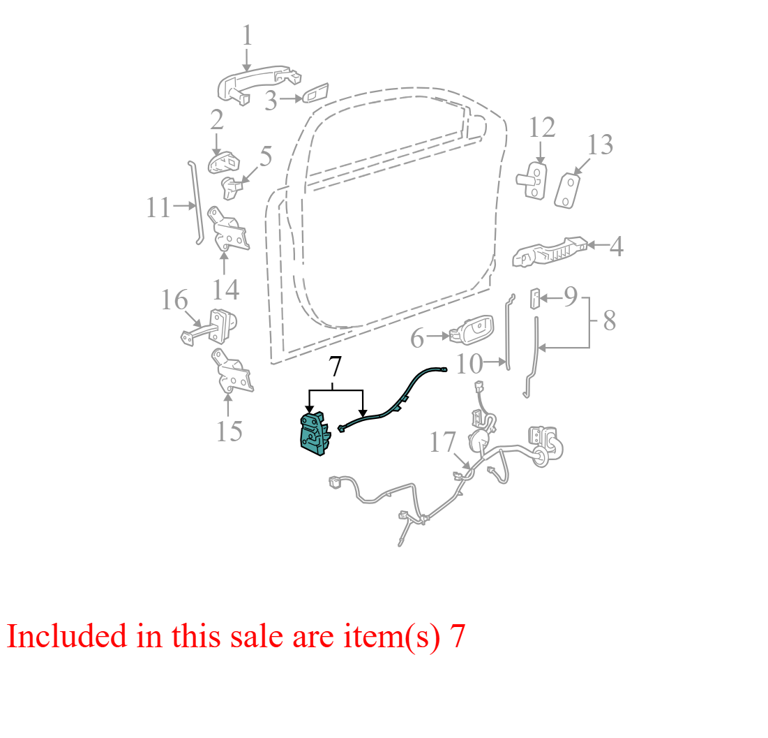22865521 2008-2012 Chevrolet Malibu Passenger FR Door Latch Assembly Used 22865521 OEM