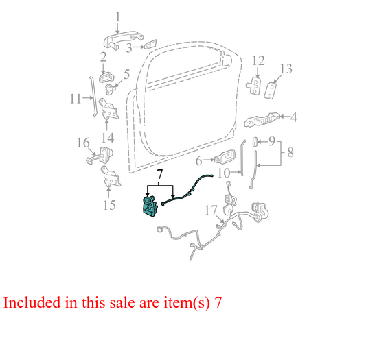 22865521 2008-2012 Chevrolet Malibu Passenger FR Door Latch Assembly Used 22865521 OEM
