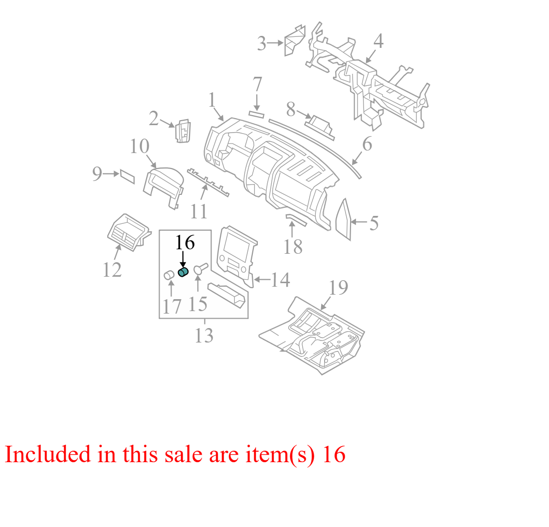 1L2Z15K040AA 2008-2012 Ford Escape Power Port Bezel W/ switches Used 1L2Z15K040AA OEM