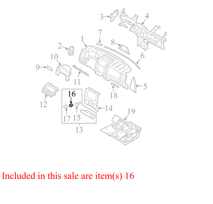 1L2Z15K040AA 2008-2012 Ford Escape Power Port Bezel W/ switches Used 1L2Z15K040AA OEM