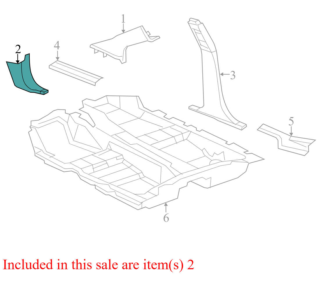0XQ93TRMA 2008-2010 Chrysler Sebring FL Kick Panel Trim Used 0XQ93TRMA OEM