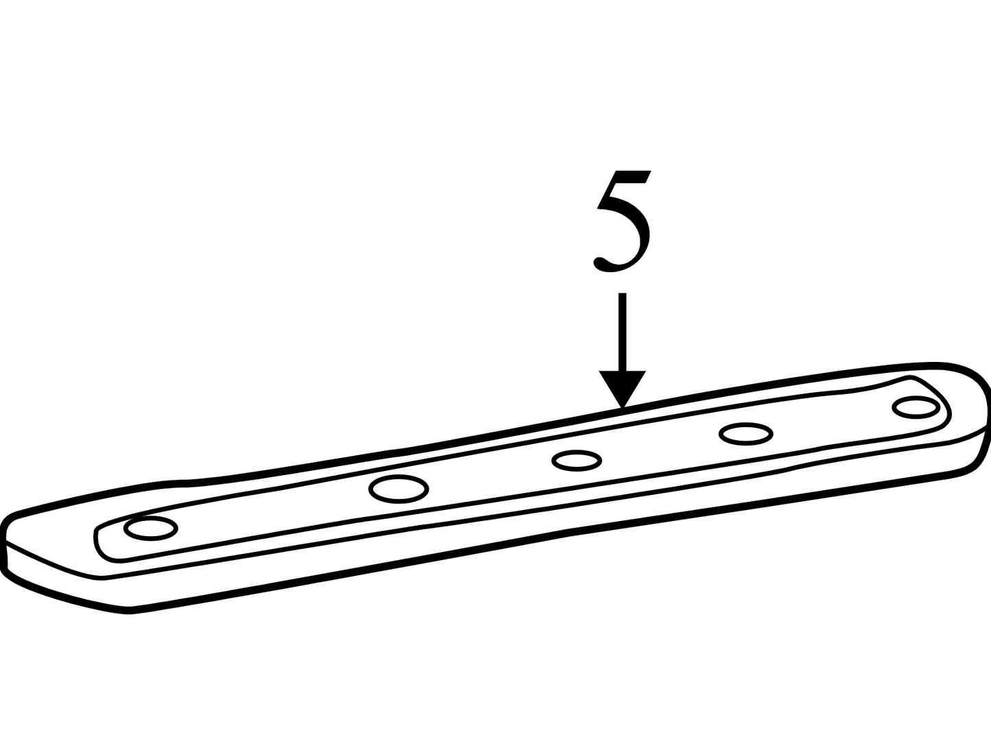 3W135413244ACW 2003-2011 Lincoln Town Car Passenger FR Door Sill Plate Used 3W1Z5413208AAB OEM
