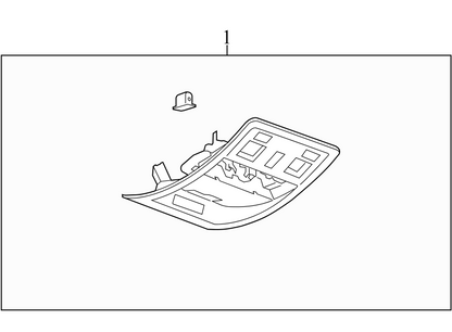 25977649 2008-2009 Chevrolet Silverado 1500 Overhead Light Used 22780471 OEM
