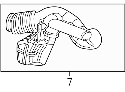 15769060 1999-2006 Chevrolet Silverado 1500 5.3L Engine Air Intake Hose Used OEM 15769060