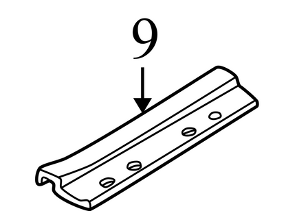 8588126000 2003-2004 Santa Fe Passenger Front Right Door Sill Plate Used 8588126000