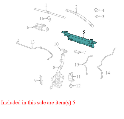 84126961 2010-2017 GMC Terrain Windshield Wiper Linkage W/ Motor Used 84126961 OEM
