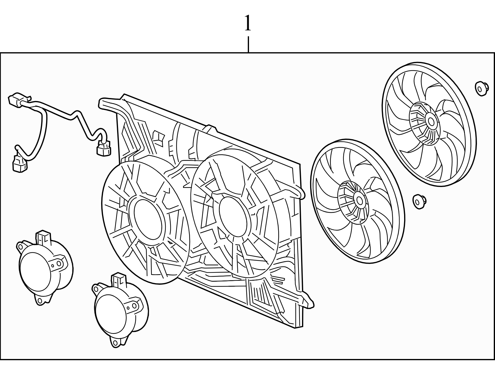 23434158 2008-2016 Buick Enclave Engine Cooling Fan Assembly Used 23434158 OEM