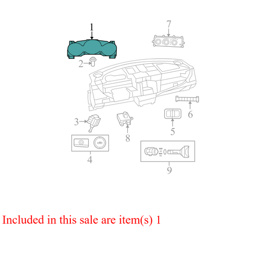 P05172732AD 2010 Only Chrysler Sebring Instrument Cluster 212K Used P05172732AD OEM