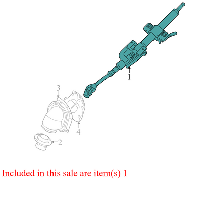 2006-2007 Mitsubishi Lancer Steering Column MN100496