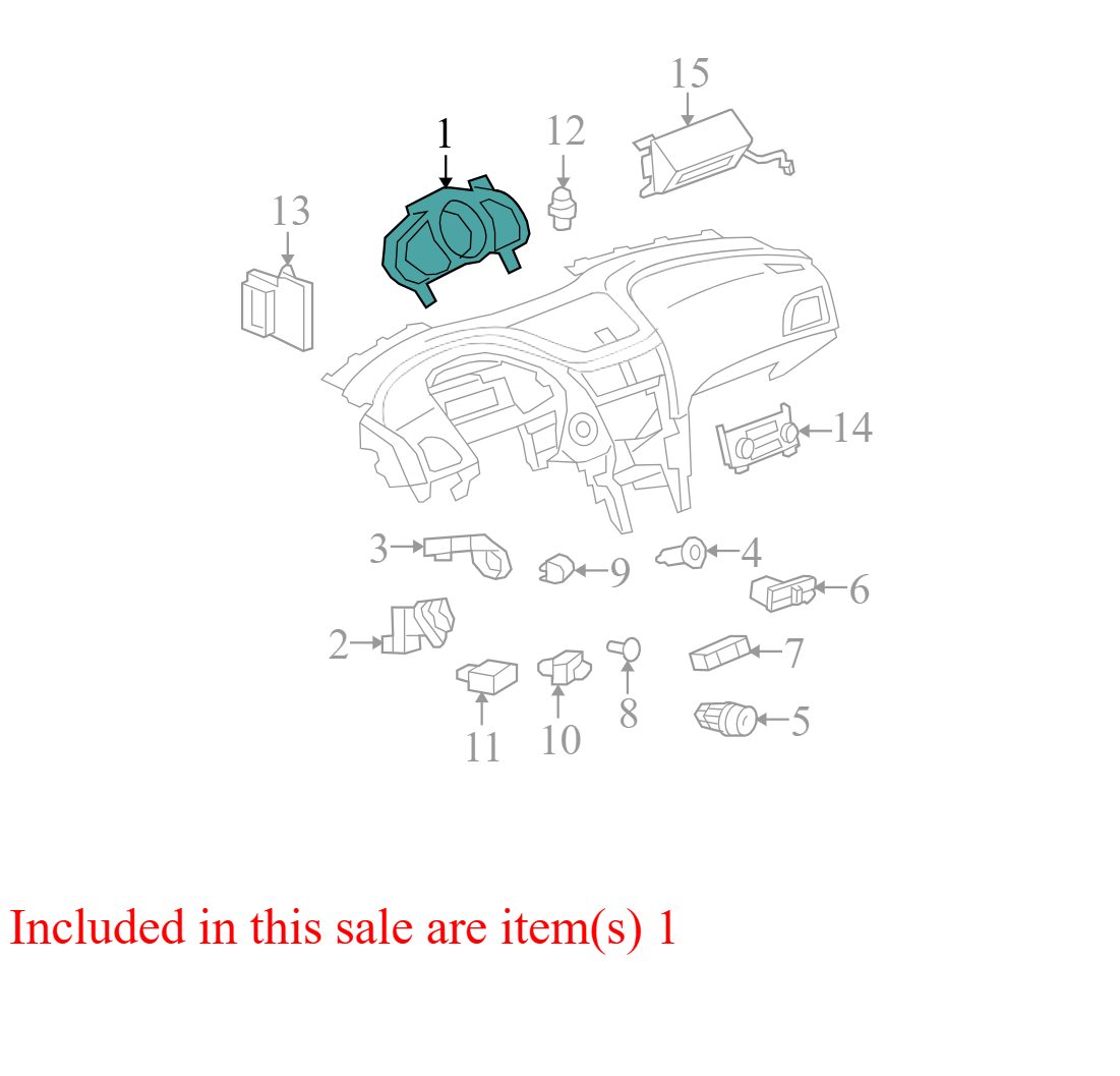 20930868 2008-2012 Chevrolet Malibu Instrument Cluster Used 20930868 OEM