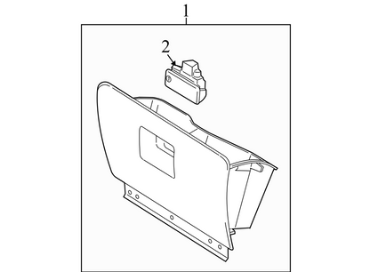 4L1Z7806024BAC 2003-2006 Ford Expedition Glove Box Assembly Used 4L1Z7806024BAC OEM