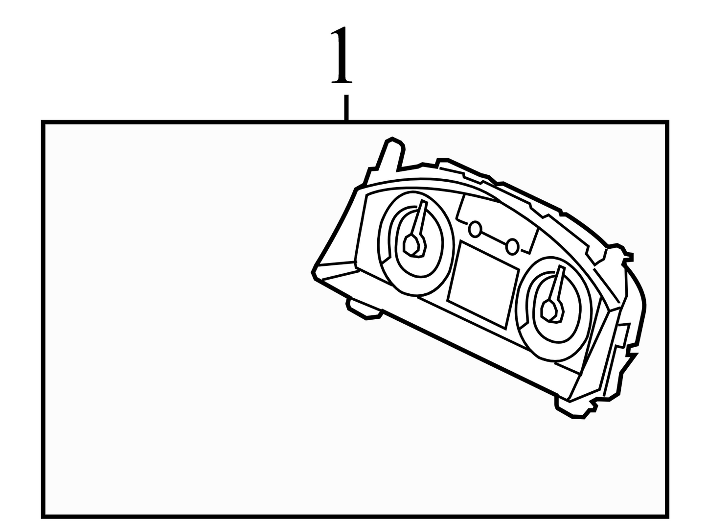 BL8Z10849CB 2012 ONLY Ford Escape Instrument Cluster (Cracked Lens) Used BL8Z10849CB OEM