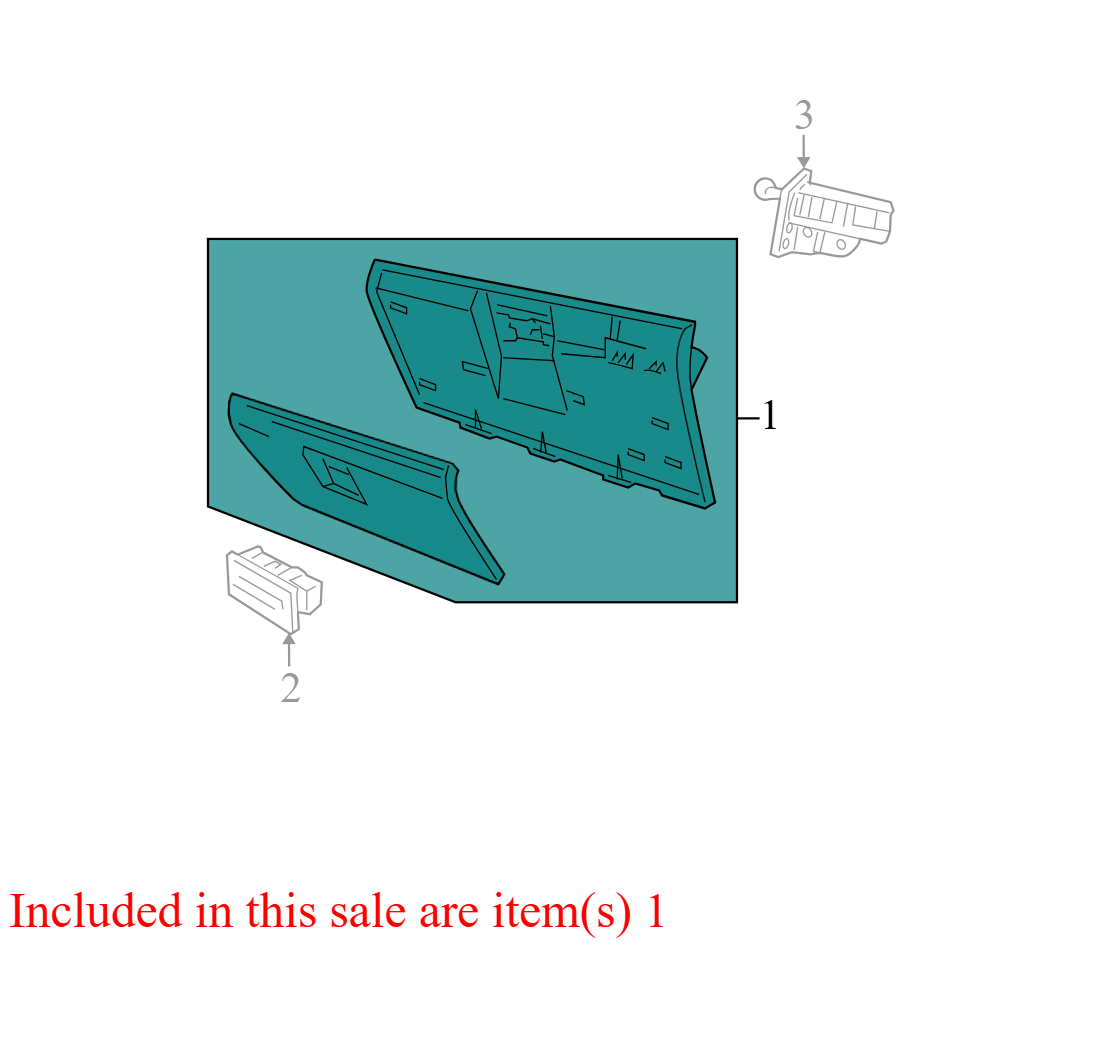 1DB901J8AA 2006-2008 Dodge Ram 1500 Front Glove Box Used 1DB901J8AA OEM