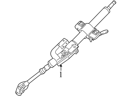 2006-2007 Mitsubishi Lancer Steering Column MN100496
