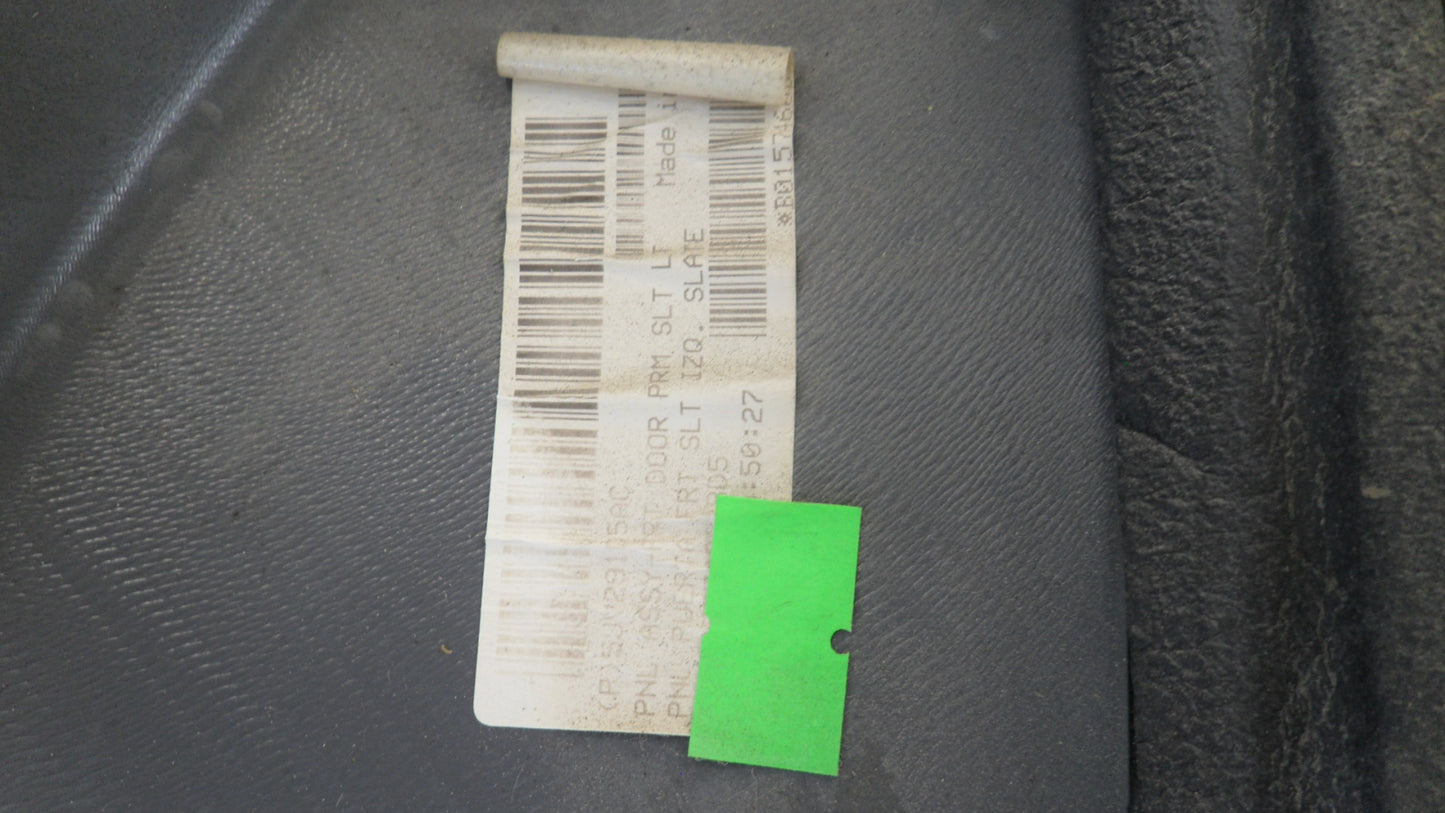 5JV26ZJ3AE 2003-2009 Dodge Ram FL Door Interior Trim Panel (Shows Wear) Used 5JV26ZJ3AE OEM