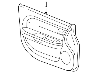 1GH661T1AA 2007-2010 Chrysler Sebring FL Door Interior Trim Panel Used 1GH611J1AA OEM