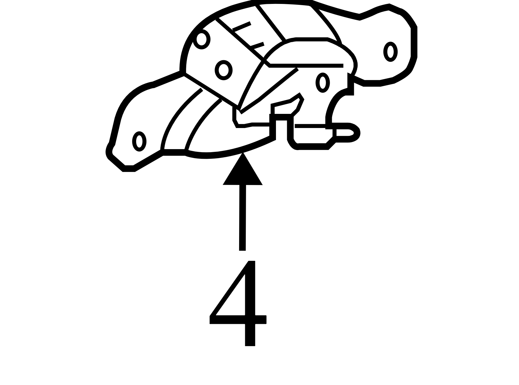 55276351AA 2003-2009 Dodge Ram Driver FL / Rear Interior Door Handle Used 55276351AA OEM