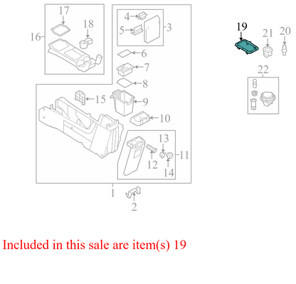 8L8Z7E391BA 08-12 Ford Escape Automatic Transmission Shift Cover Plate Used 8L8Z7E391BA OEM
