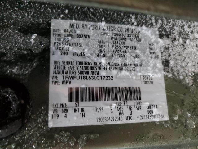4L3Z19A706AA 2003-2006 Ford Expedition Rear HVAC Blower Motor Resistor Used 4L3Z19A706AA OEM