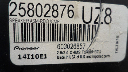 25802876 2010-2015 Chevrolet Equinox Speaker Used 25802876 OEM