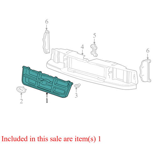 F87Z8200KAA 1998-2000 Ford Ranger Front Chrome Grille Used F87Z8200KAA OEM