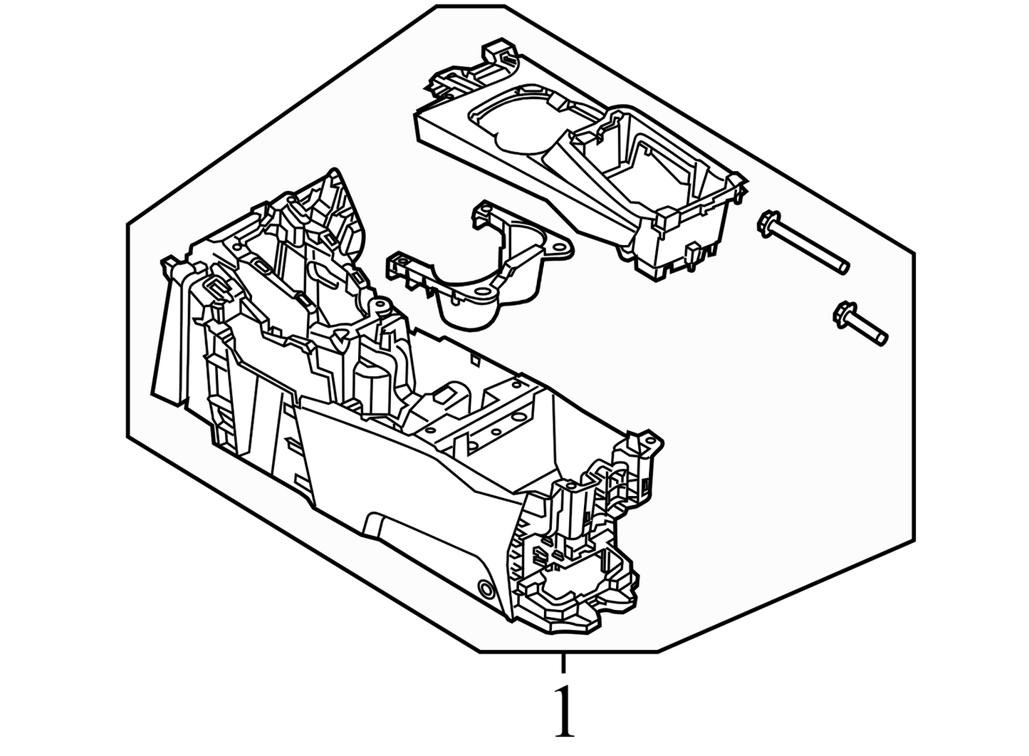 CM51A045A06 2012-2014 Ford Focus Center Console Used CM51A045A06 OEM