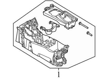 CM51A045A06 2012-2014 Ford Focus Center Console Used CM51A045A06 OEM