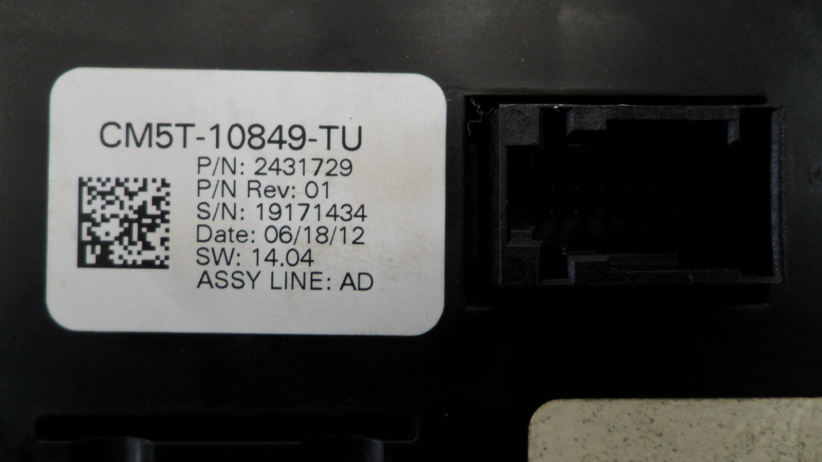 CM5T10849TU 2012 Ford Focus Speedometer Instrument Cluster 111229 Used CM5T10849TU OEM