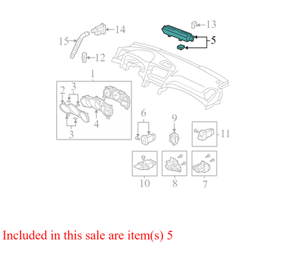 39710A010 2004-2006 Acura TL Heads Up Display Assembly Used 39710A010 OEM