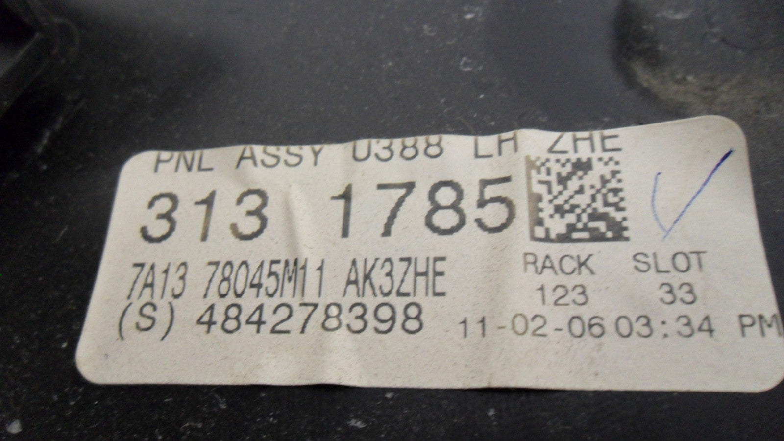 7A1Z78045A36AA 2007-2010 Lincoln MKX Lower Center Console Used 7A1Z78045A36AA OEM