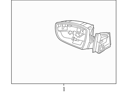 CM5117682 2012-2014 Ford Focus Passenger FR Door Mirror Used CM5117682 OEM