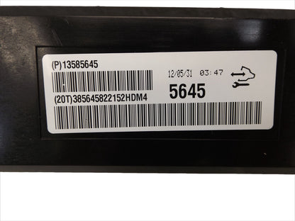 13585645 2013-2015 Chevrolet Cruze Automatic Temperature Control Module Used 13585645