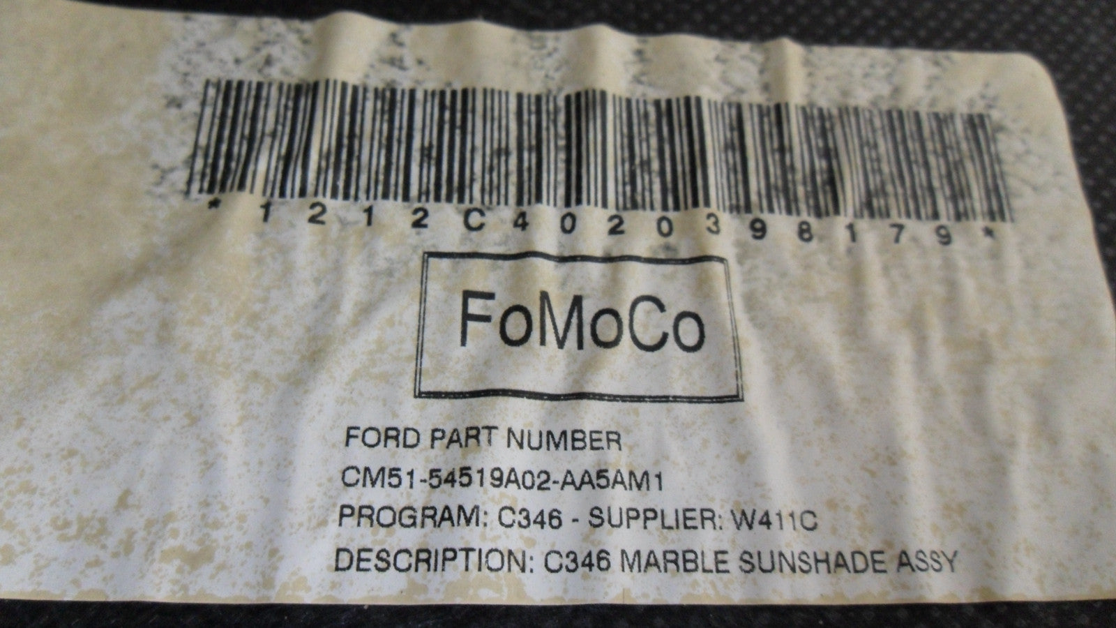 CP9Z5451070AA 2012-2014 Ford Focus Sunroof Frame Used CP9Z5451070AA OEM